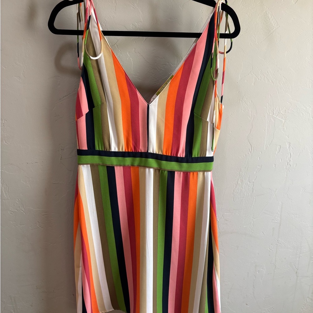 Gianni Bini Pink and Orange Sleeveless Dress